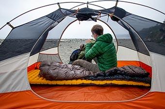 Nemo Tensor sleeping pad (campsite on Olympic Coast)